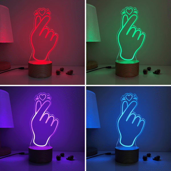 Finger Heart LED Lamp