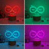 Infinity Couple Name Lamp