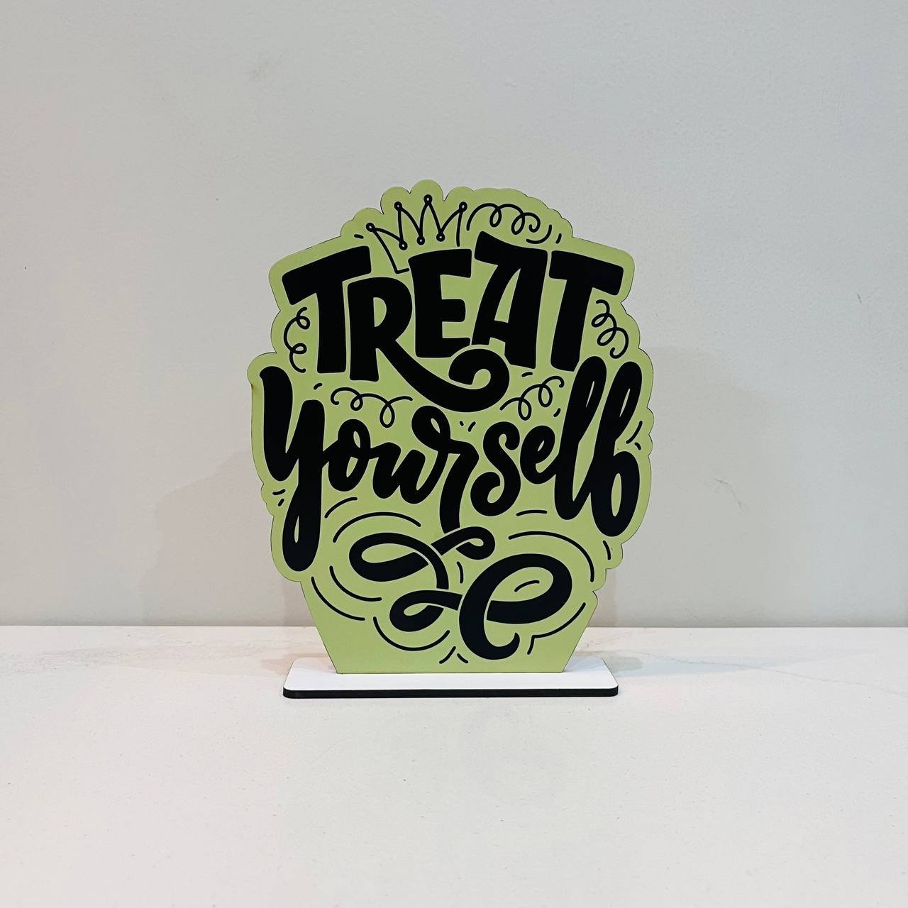 Treat Yourself Great Motivational Showpiece for Home Office Decorative Item - Image 2