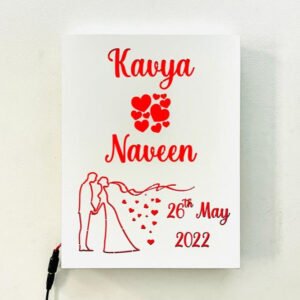 Customized Couple Name Lamp (Multicolor Remote Control)