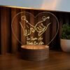 Personlaized Couple Name with Message Hands Design