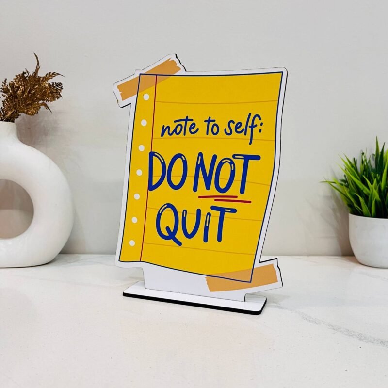 Don't Quit Motivational Showpiece for Home Office Decorative Item - Image 1
