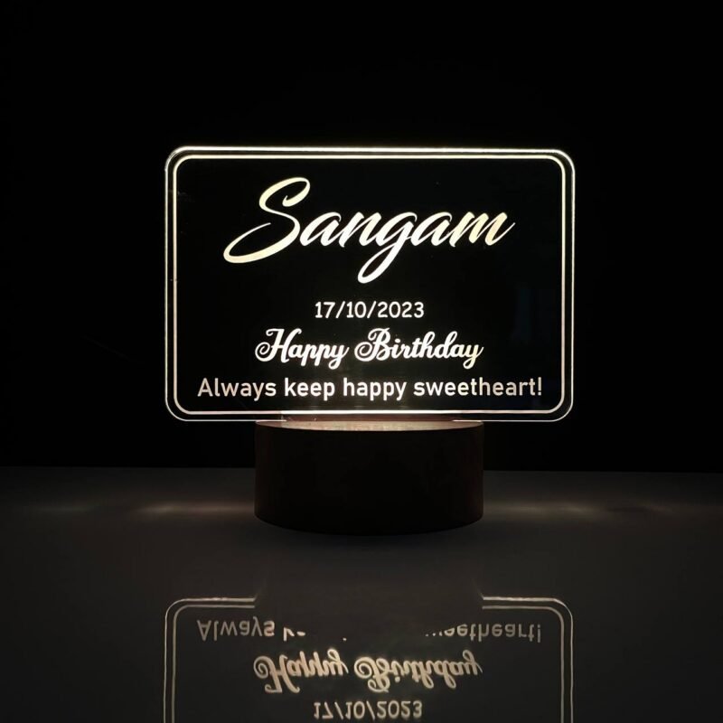 Birthday Gift with Name Message and Date - Image 1