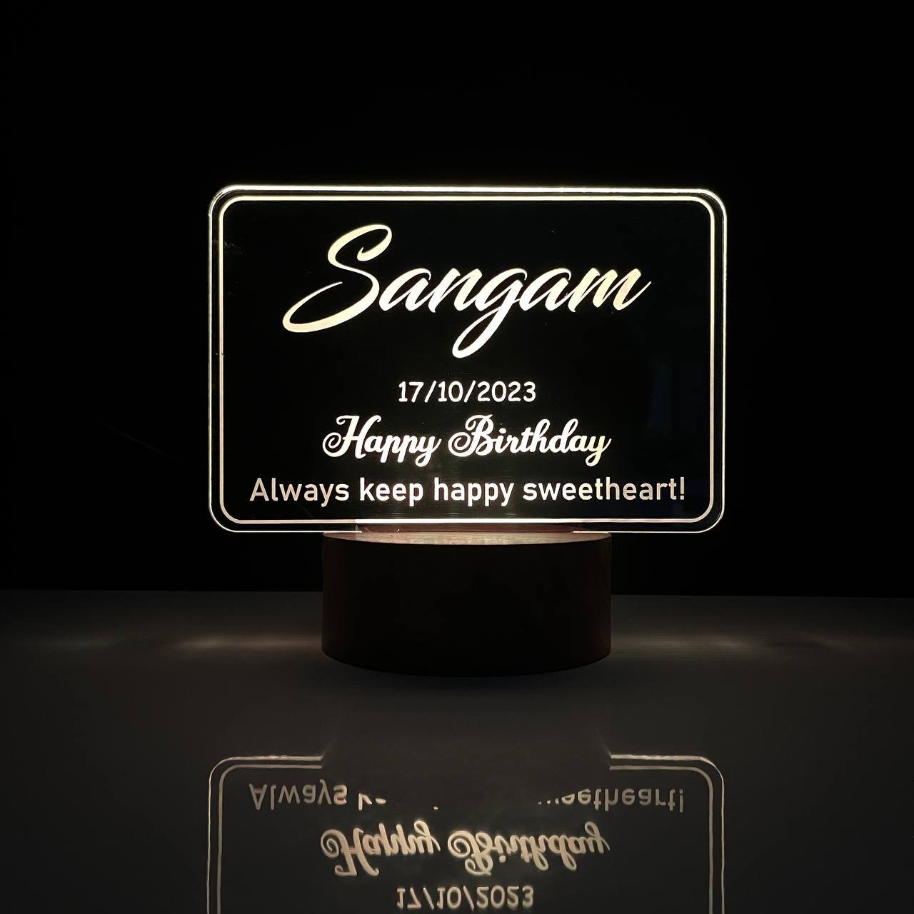 Birthday Gift with Name Message and Date