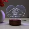 Couple Name Lamp with Hand Design 2