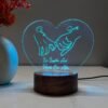 Personlaized Couple Name with Message Hands Design