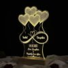 Couple Name Lamp Ballon Heart Design
