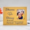 Couple Photo Name Lamp with Date Forever Together