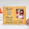 Couple Photo Name Lamp with Date Happily Ever After
