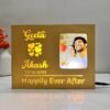 Couple Photo Name Lamp with Date Happily Ever After