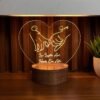 Personlaized Couple Name with Message Hands Design