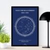 Customized Star Map Frame with Personal Quote or Message