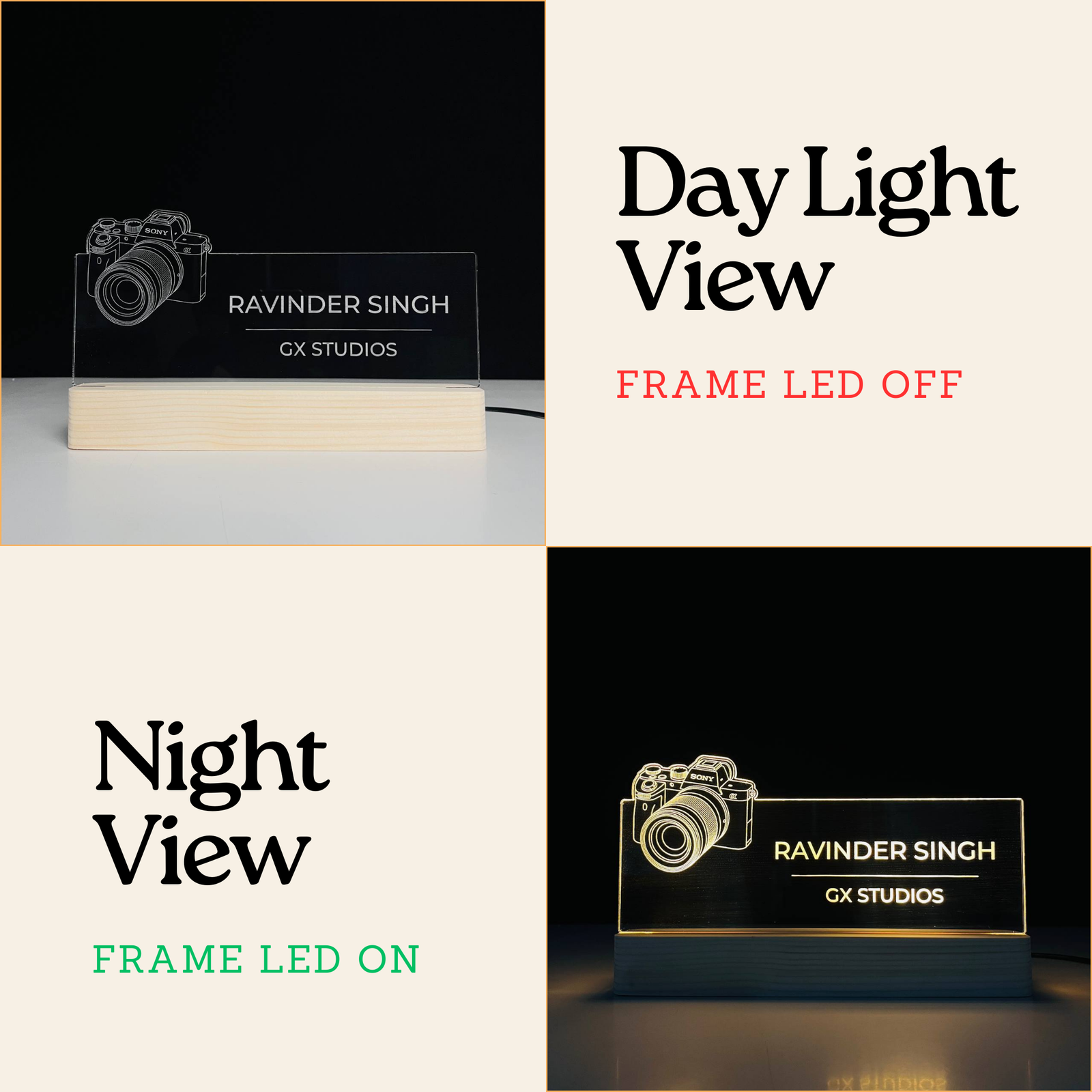 Personalized LED Desk Lamp for Photographers | Perfect Gift for Photography Lovers - Image 3
