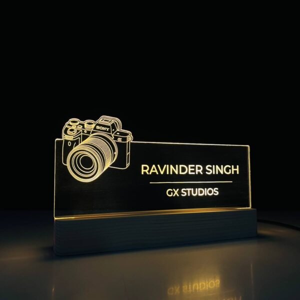 Personalized LED Desk Lamp for Photographers | Perfect Gift for Photography Lovers