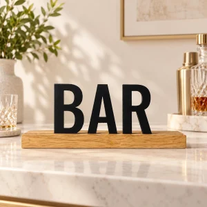 BAR wooden table sign – photo 2