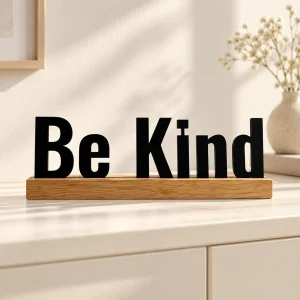 Be Kind wooden table sign – photo 2