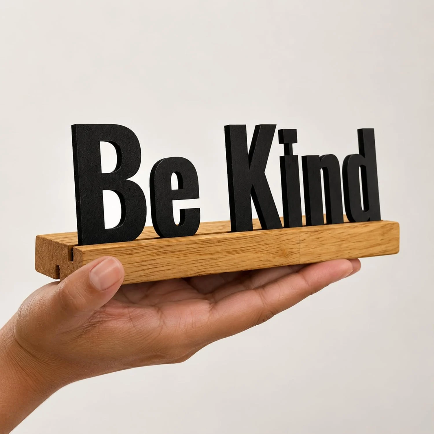 Be Kind Wooden Table Sign – Positive Quote Decor – photo 7