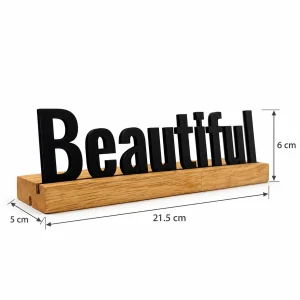 Beautiful wooden table sign – photo 3