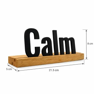 Calm wooden table sign – photo 3