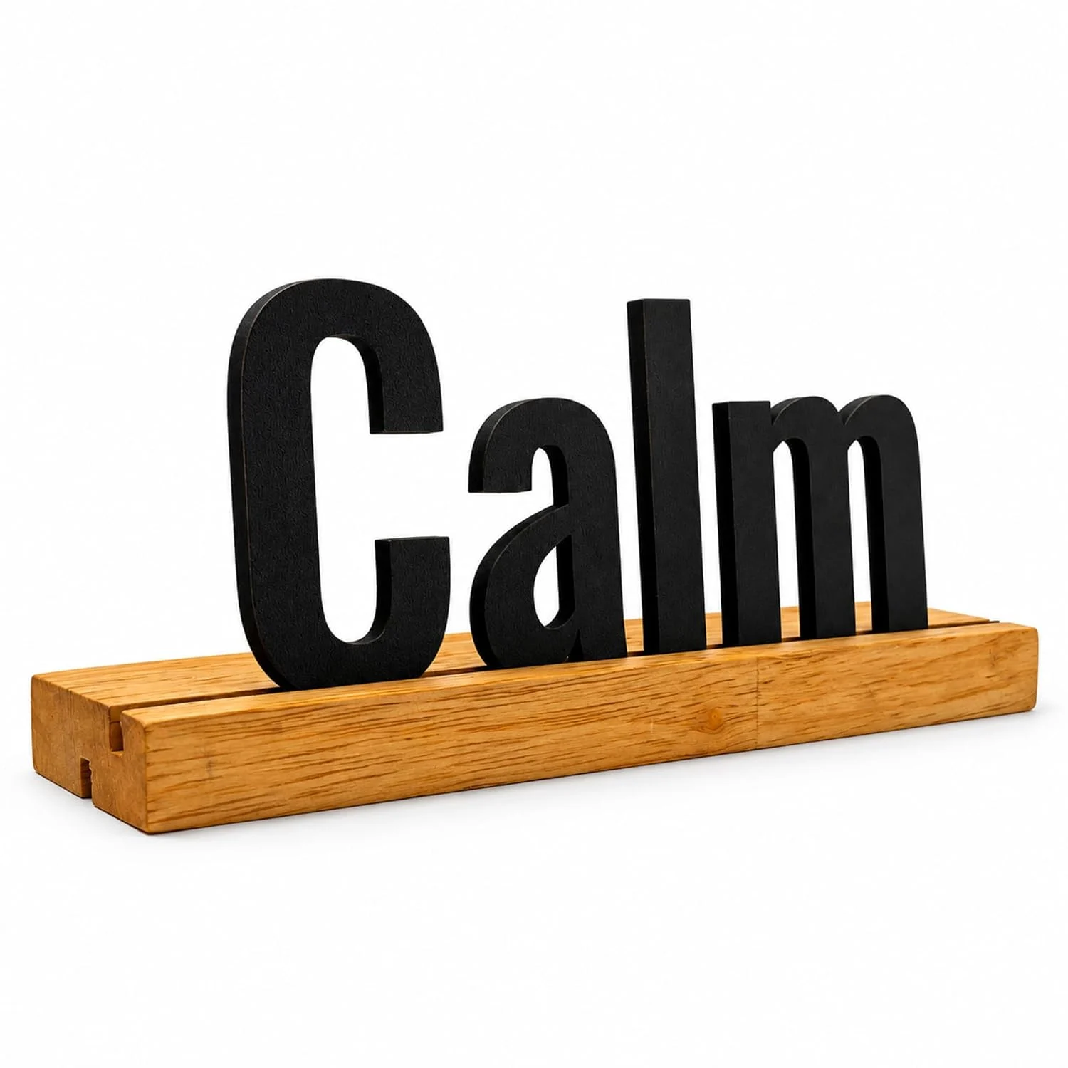 Calm Wooden Table Sign – Yoga & Mindfulness Decor – photo 6