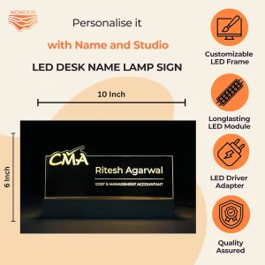 Name lamp for cost & management accountants – size 10 x 6 inch