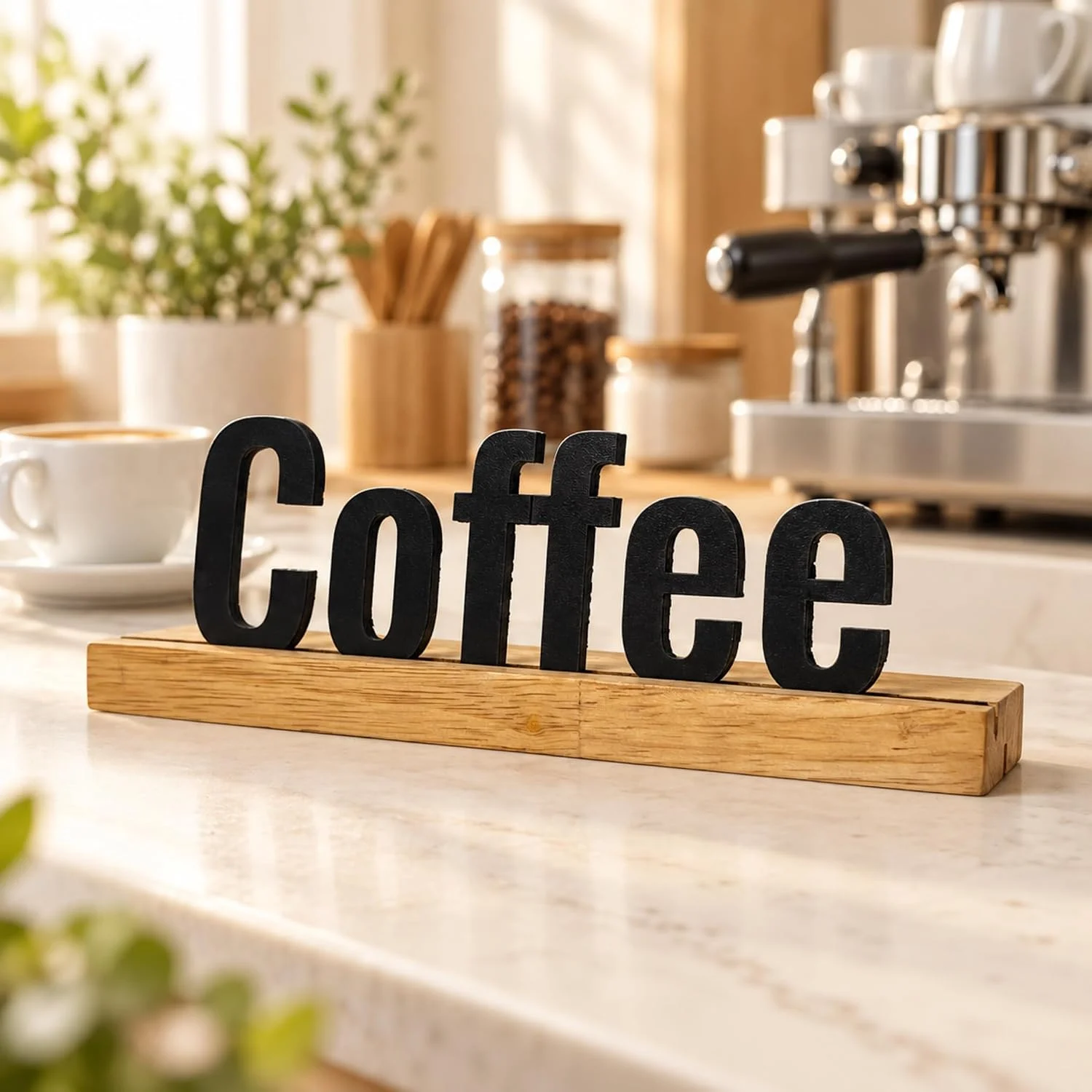 Coffee Wooden Table Sign – Coffee Corner & Café Decor