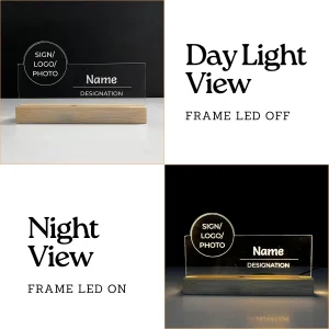 Name lamp for any profession – glowing on a desk