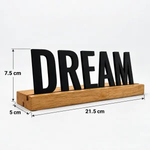 DREAM wooden table sign – photo 3