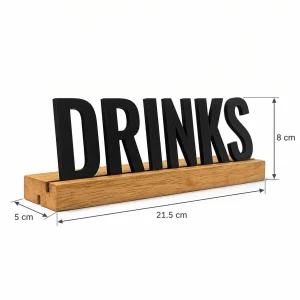 DRINKS wooden table sign – photo 3