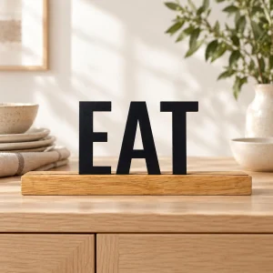 EAT wooden table sign – photo 2