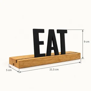 EAT wooden table sign – photo 3
