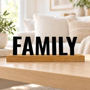Family wooden table sign – photo 2