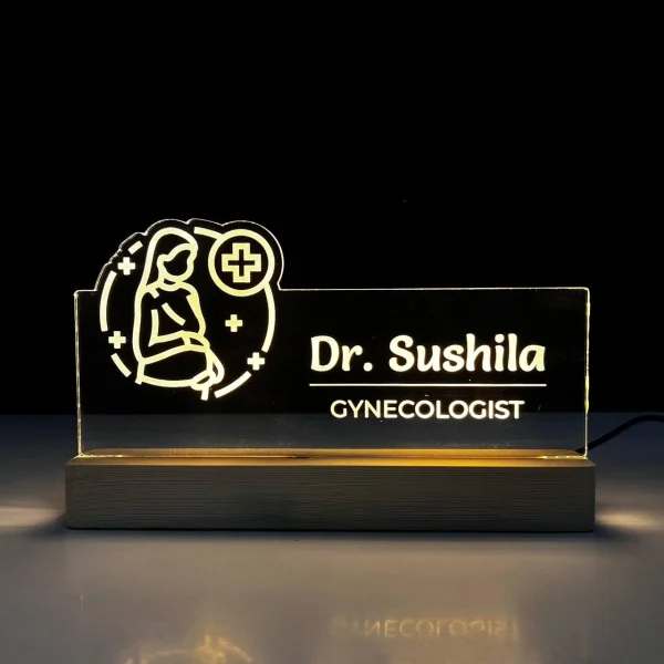 Name lamp for gynecologists