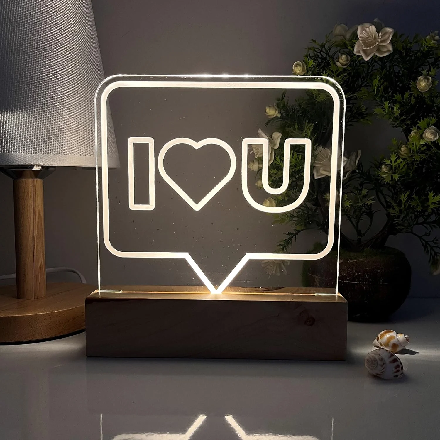 I Love You LED lamp