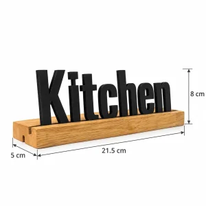 Kitchen wooden table sign – photo 3