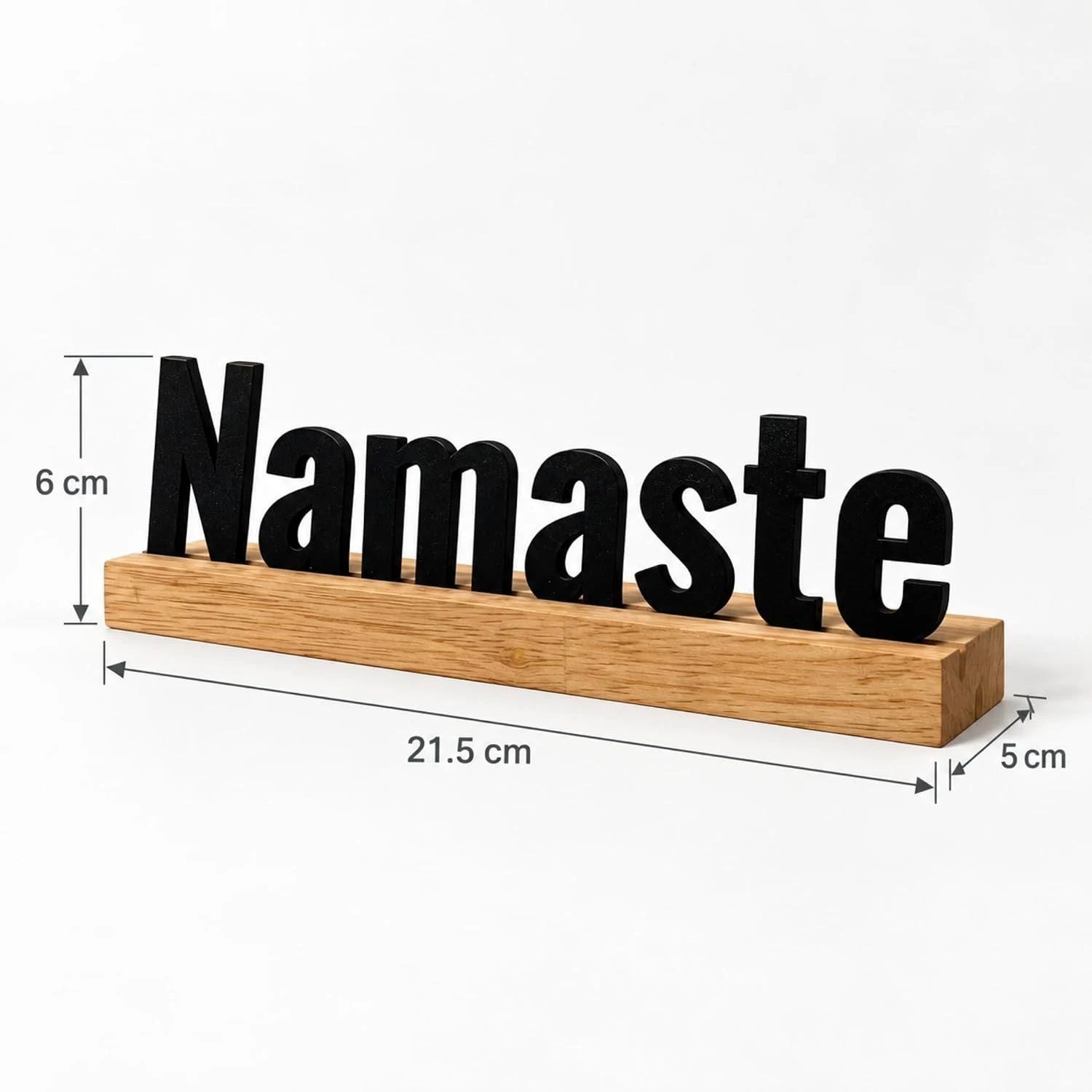 Namaste Wooden Table Sign – Entrance & Desk Decor – photo 3