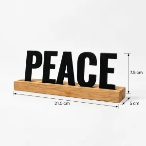 PEACE wooden table sign – photo 3