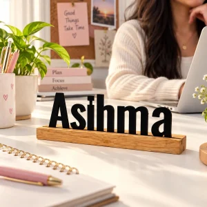 Name wooden table sign for her – photo 3