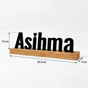 Name wooden table sign for her – photo 4