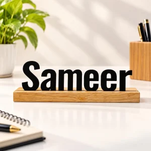 Name wooden table sign for him – photo 2