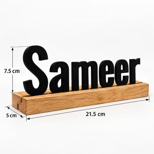Name wooden table sign for him – photo 3