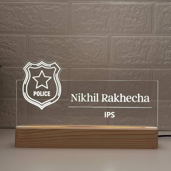 Wooden Base Name Lamps (10 x 6 inch)